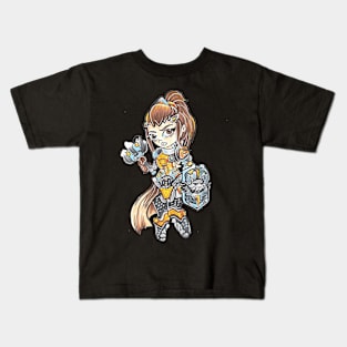 Brigitte overwatch Chibi Kids T-Shirt